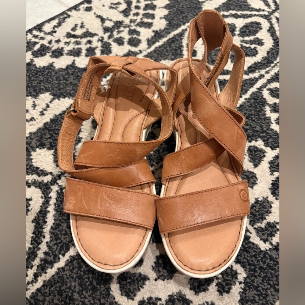 Women’s Born Brand Brown Leather Sandals